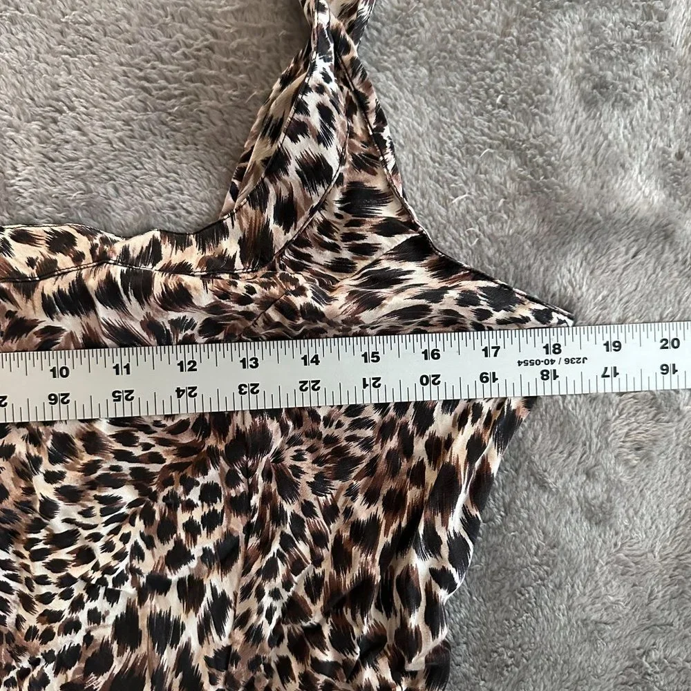 Victoria's Secret 100% Silk Animal Print Slip Dress Women's MEDIUM - Picture 3 of 7